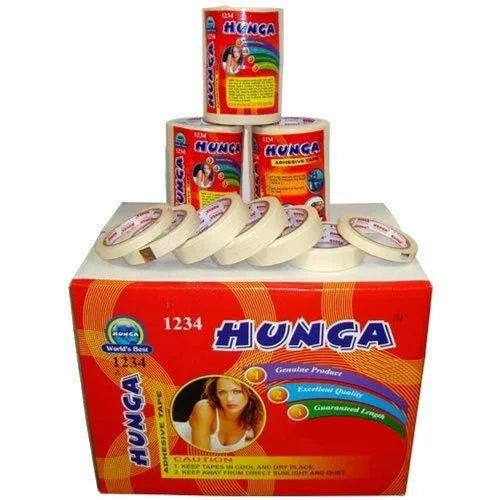 Crepe Masking Tape - 6mm to 1550mm Width, Off White Color, 15m to 50m Length, Heat Resistant Adhesive, Ideal for Professional Painting and DIY Projects