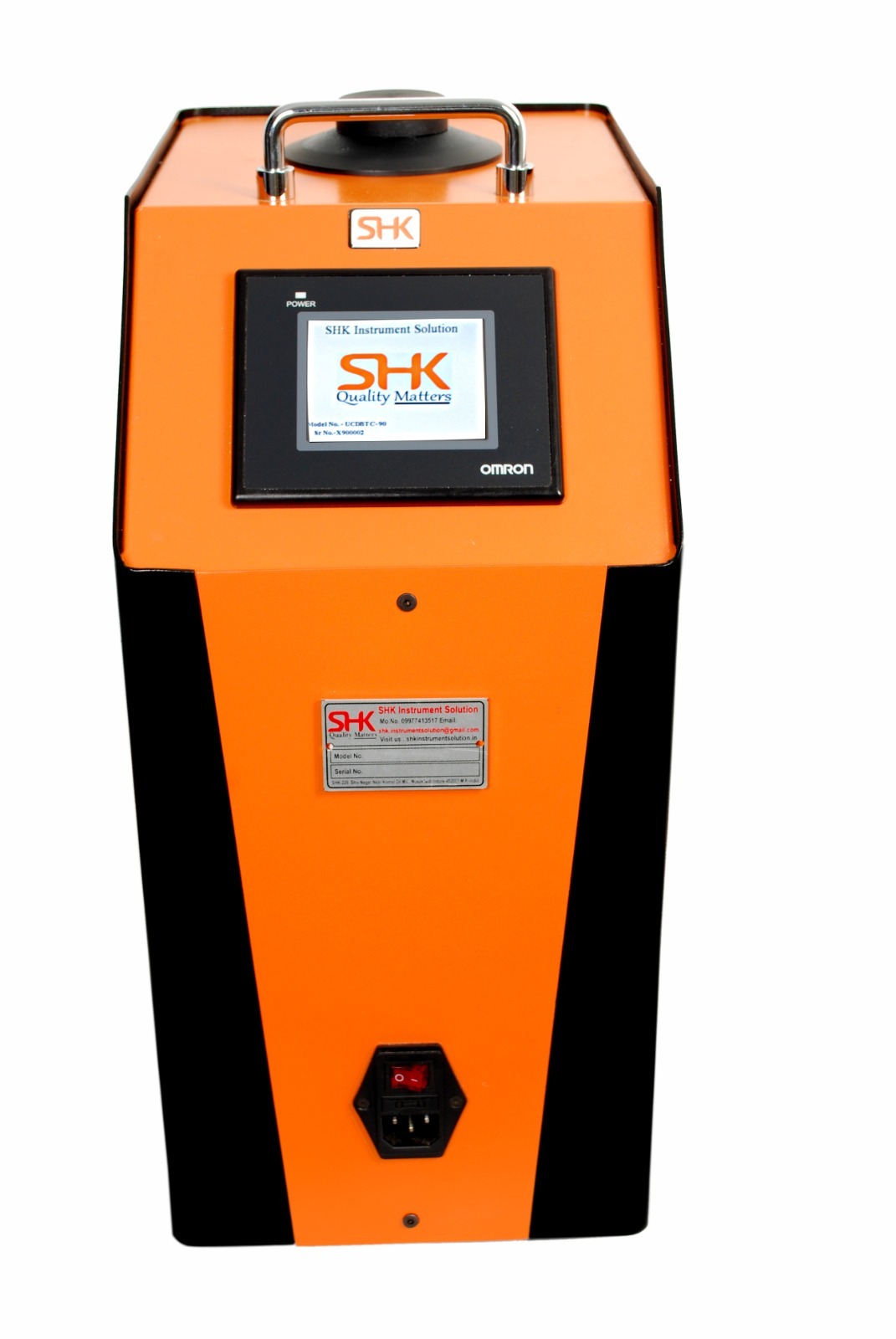 Hot Dry Block Temperature Calibrator Furnace - Color: Orange Black