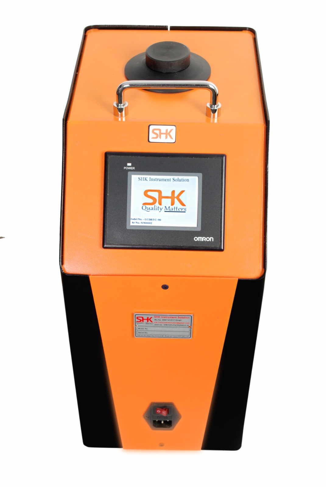Hot Dry Block Temperature Calibrator Furnace - Color: Orange Black