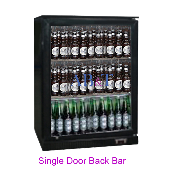 Black Back Bar Refrigerator 3 Door - Capacity: 300l Liter/day