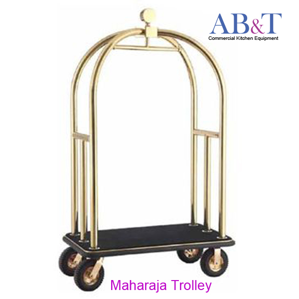 Stainless Steel Platform Trolley Cart - Versatile And Durable Design, Smooth-rolling Wheels For Efficient Hotel Logistics