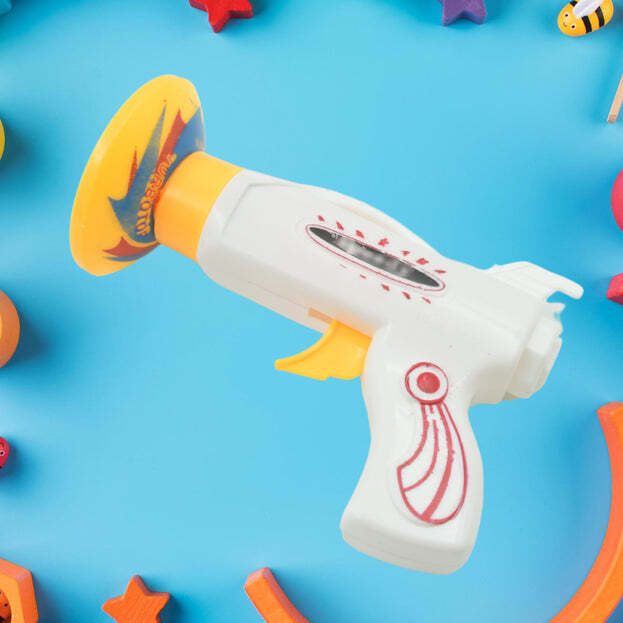 Flash And Sound Super Speed Spinner Gun Set For Kids - Plastic, 28x17x6 Cm, Multi Color | Engaging Spinner & Toy Gun Combo For Kids, Enhances Coordination & Social Play