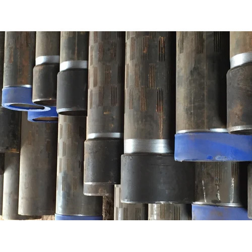 Slotted Casing Pipe - Mild Steel, 500 mm Outer Diameter, 12 mm Thickness, 6 m Length, Round Shape, Painted Surface Finish, Structure Pipe