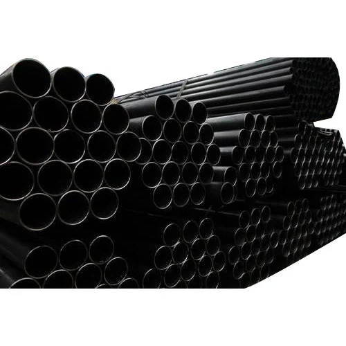 Black Casing ERW Steel Pipe - Mild Steel, 21.3-1219.2 mm OD, 2.11-59.54 mm Thickness, Round Shape , Electric Resistance Welded Technique, Painted Finish