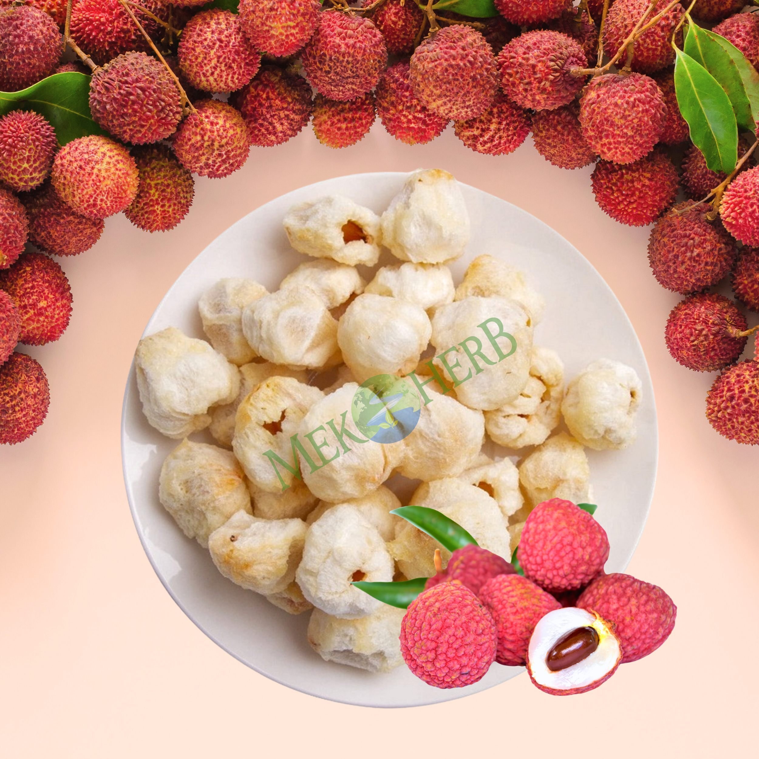Freeze Dried Lychee By Mekong Herbals Corporation