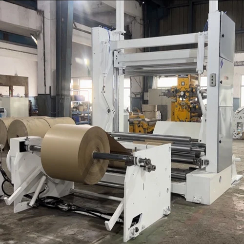 Two Drum Slitter Rewinder Machine - Mild Steel, 300 M/min | Automatic Operation, Painted Surface Treatment, Industrial Use, Warranty Included