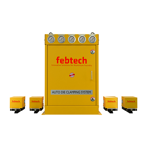 Industrial Auto Die Clamping Unit - Color: Yellow