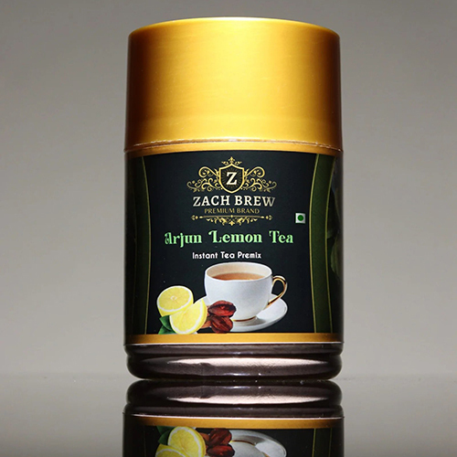 500 GM Arjun Lemon Herbal Tea Premix - Solvent Extracted, Sugar-Free , Smooth Flavor with Antioxidants for Refreshing Wellness