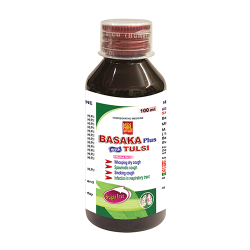 Ayurvedic Medicine Basaka With Tulsi Sugar Free Cough Syrup 100ml