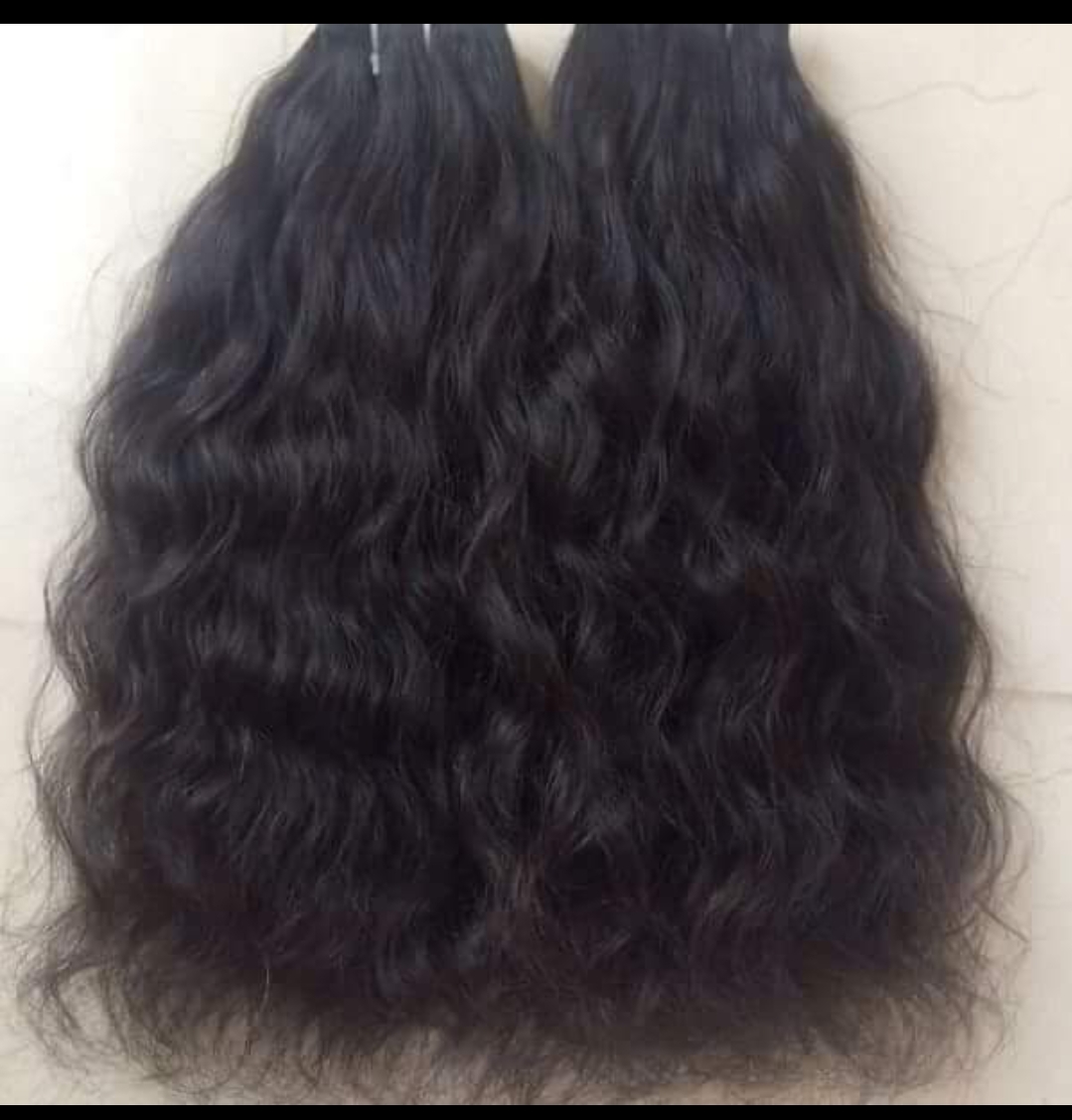 Black Human Wavy Hair Extension