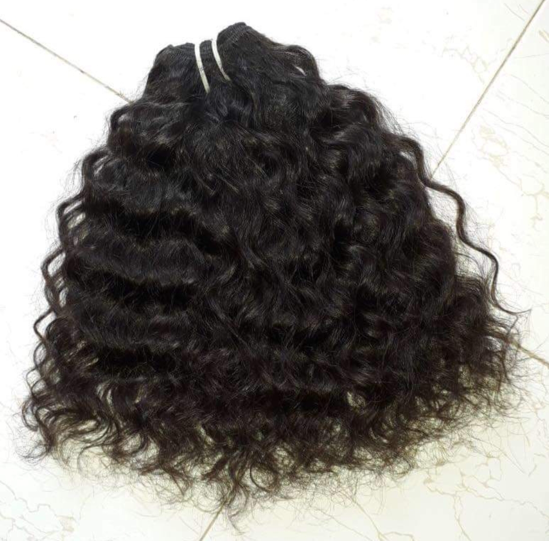 Black Human Wavy Hair Extension