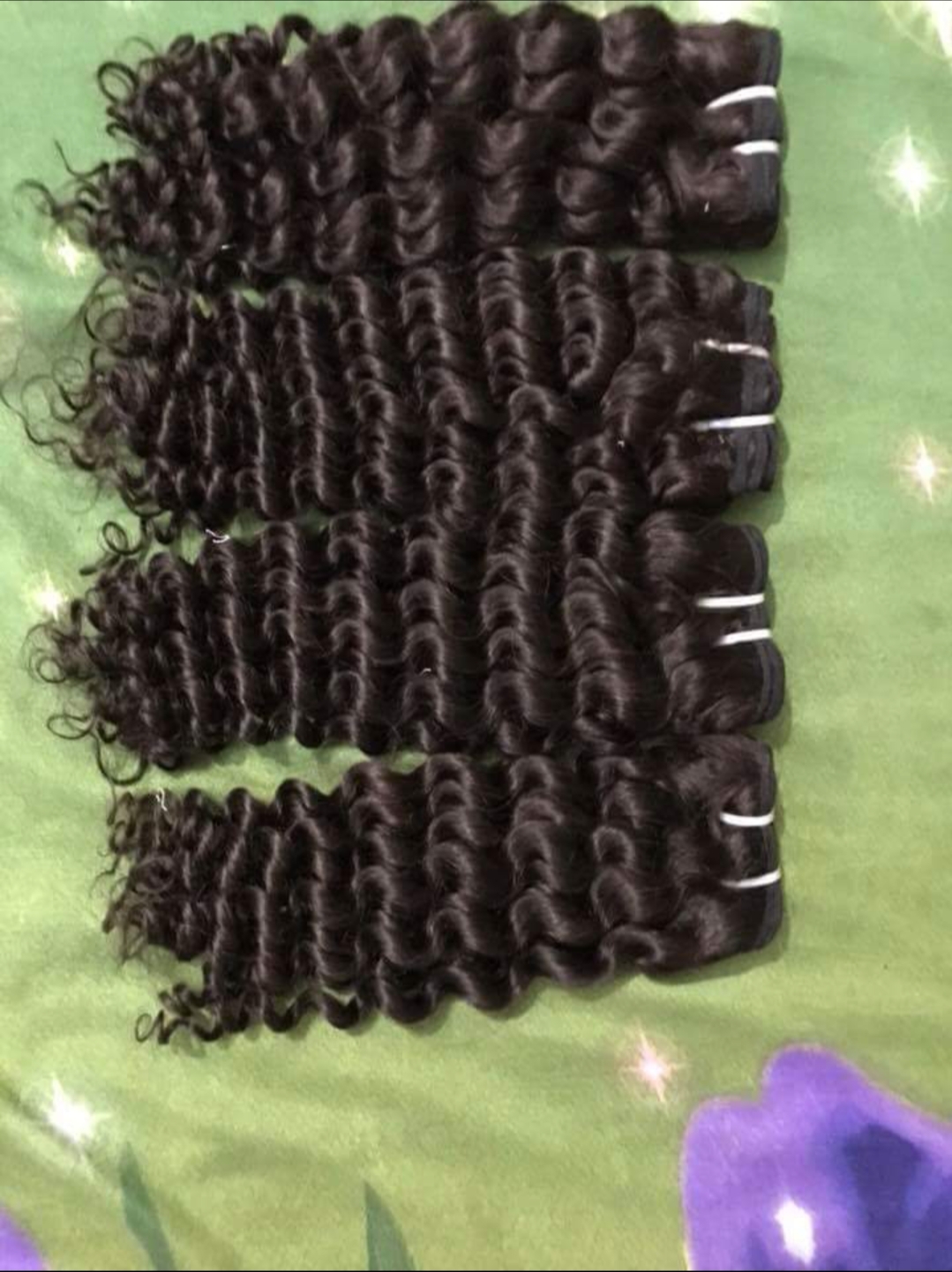 Black Human Wavy Hair Extension