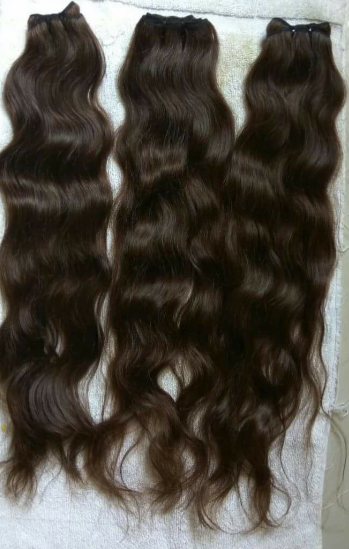Black Human Wavy Hair Extension