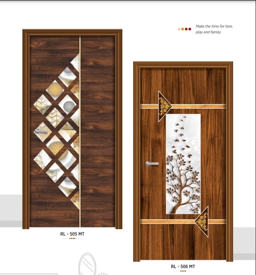 Digital Laminated Doors - Color: Wooden Finish