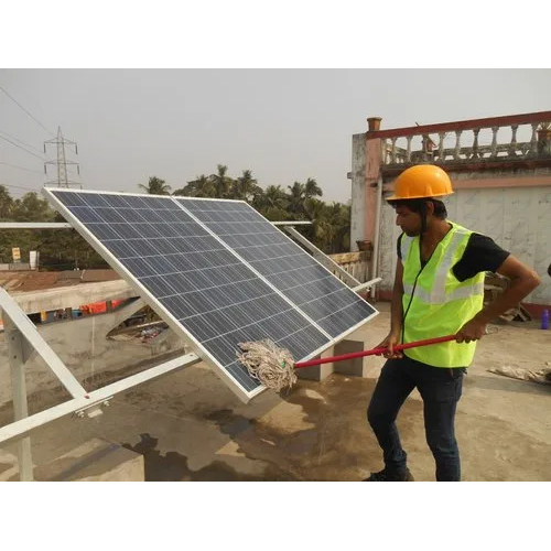 Solar Power System Mounting Structure - Steel Material, 3m Dimensions , White Color, Warranty Included
