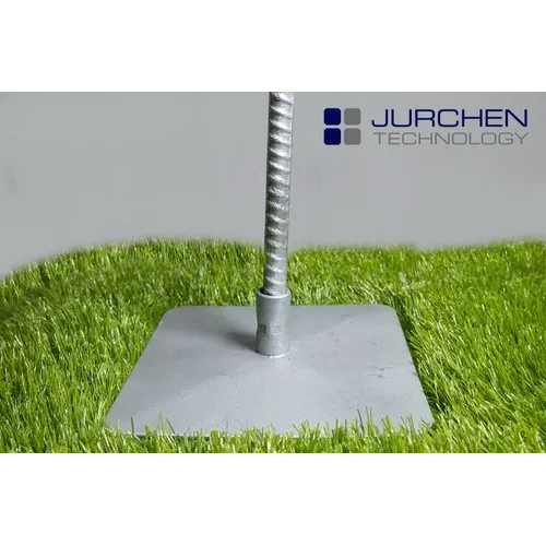 Peg Ground Plate - Aluminum, Customized Size | Silver Finish, Enhanced Stability, Versatile Installation Across Various Soil Types