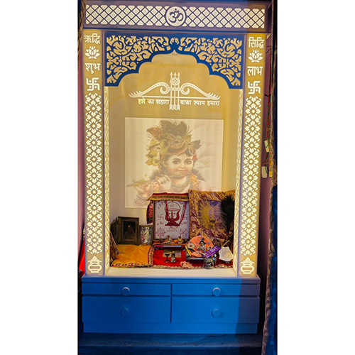 White Home 3d Corian Mandir