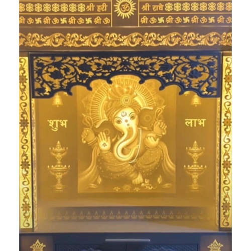 White Home 3d Corian Mandir