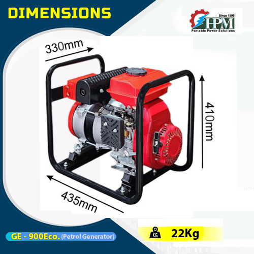 800 Va Petrol Generator Model Ge 900eco Recoil Start