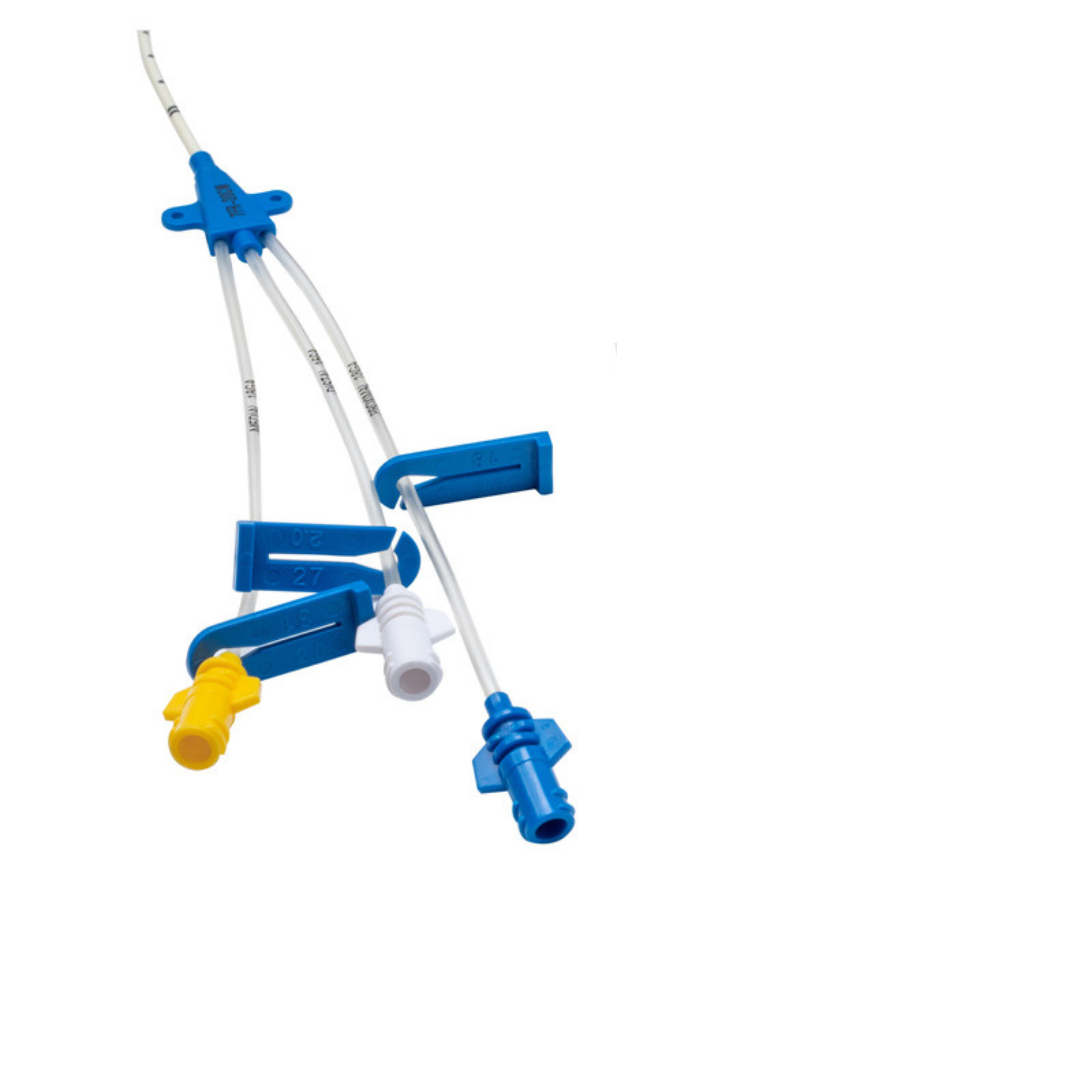 White Hospital Efficiency 7fr 13cm Triple Lumen Cvc Catheter Kit Secure Access Easy Monitor
