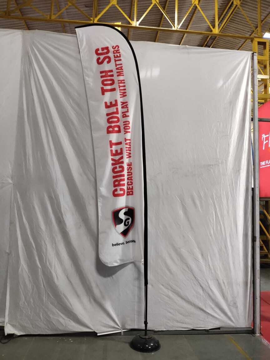 Sail Banner Flags - 110g Polyester Material, Sizes 4ft To 16ft | Customizable Colors, Printed Logos, Durable For Outdoor Use