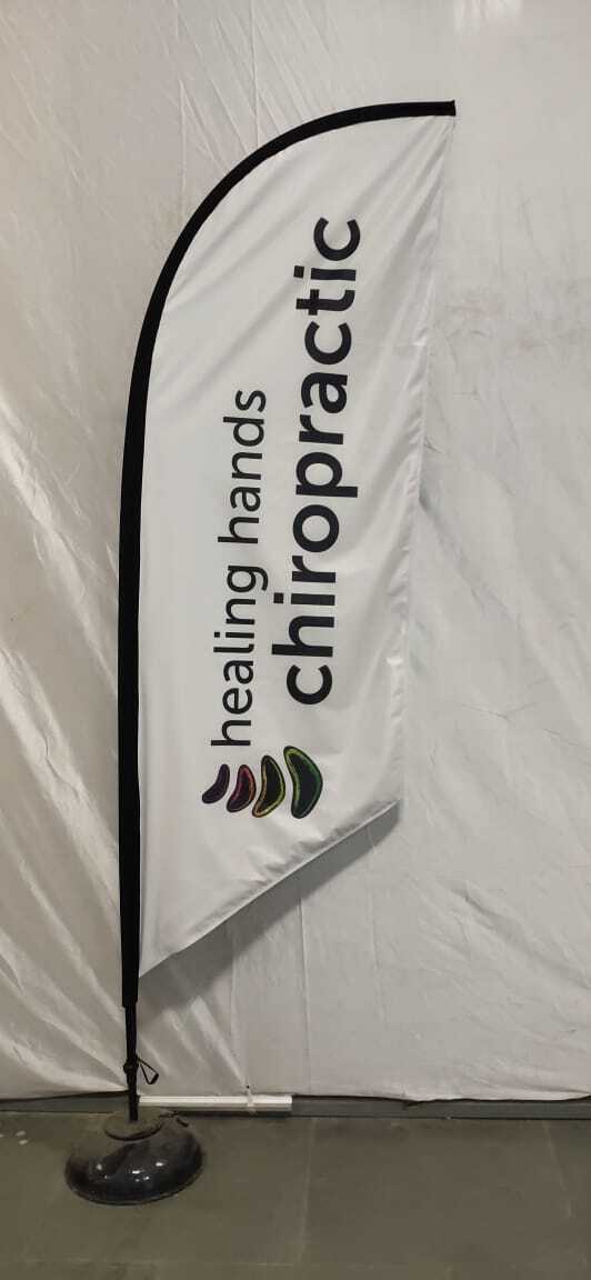 Sail Banner Flags - 110g Polyester Material, Sizes 4ft To 16ft | Customizable Colors, Printed Logos, Durable For Outdoor Use