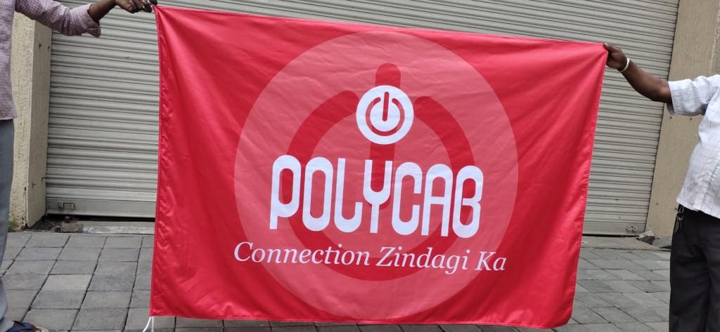 Custom Printed Flags - Flagpole Material: Plastic