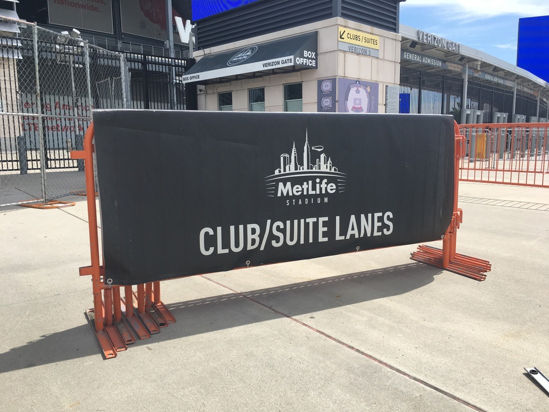 Barricade Branding And Promotion - Polyester, 3ft X 6ft & 4ft X 8ft Sizes | Custom Printed Flags & Banners, Aluminum Pole