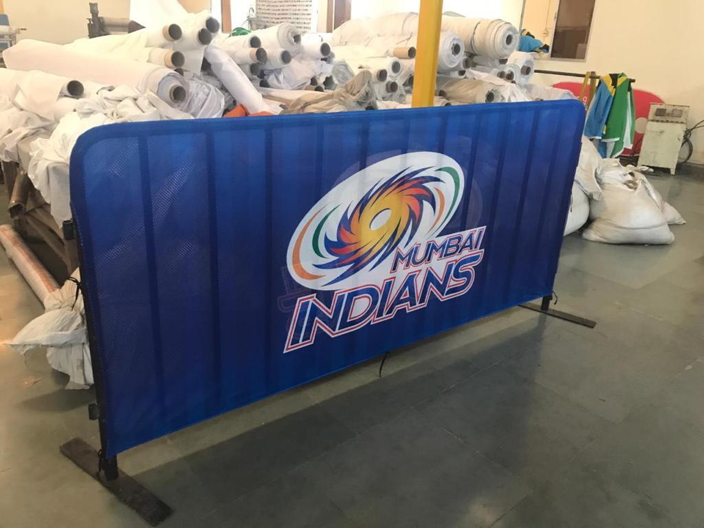 Barricade Branding And Promotion - Polyester, 3ft X 6ft & 4ft X 8ft Sizes | Custom Printed Flags & Banners, Aluminum Pole