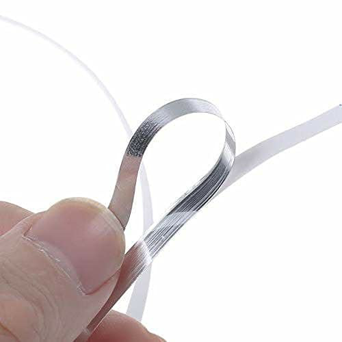 Silver Tape 5 Cm - Plastic, 5000 Cm Length, 5 Grams Weight | Strong Adhesive, Waterproof, Diy-friendly For Elegant Tile Enhancements