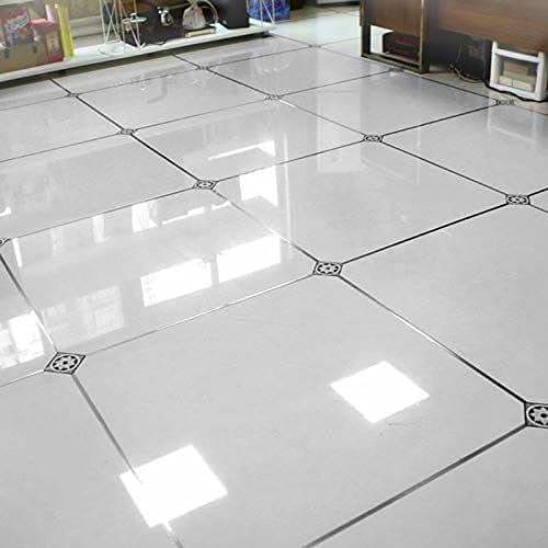Silver Tape 5 Cm - Plastic, 5000 Cm Length, 5 Grams Weight | Strong Adhesive, Waterproof, Diy-friendly For Elegant Tile Enhancements