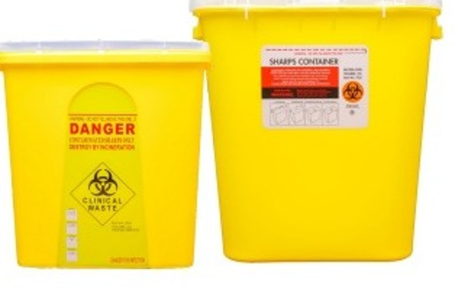 Plastic Metric Chemotherepy Sharp Collector