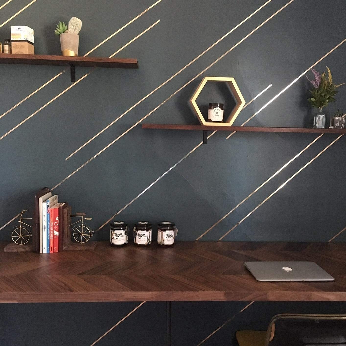 Golden Tape 0.5mm - Strong Adhesive & Waterproof | Versatile 5 Cm Design For Effortless Tile Enhancement & Creative Diy Applications