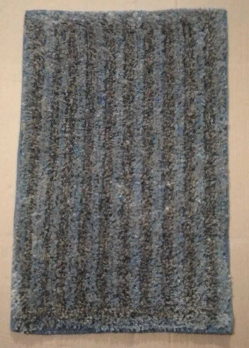 Jute Cotton Mix Striped Door Mats - 16x24 Inches, Customizable Colors & Designs, Anti-slip Washable, Hand-tufted Quality