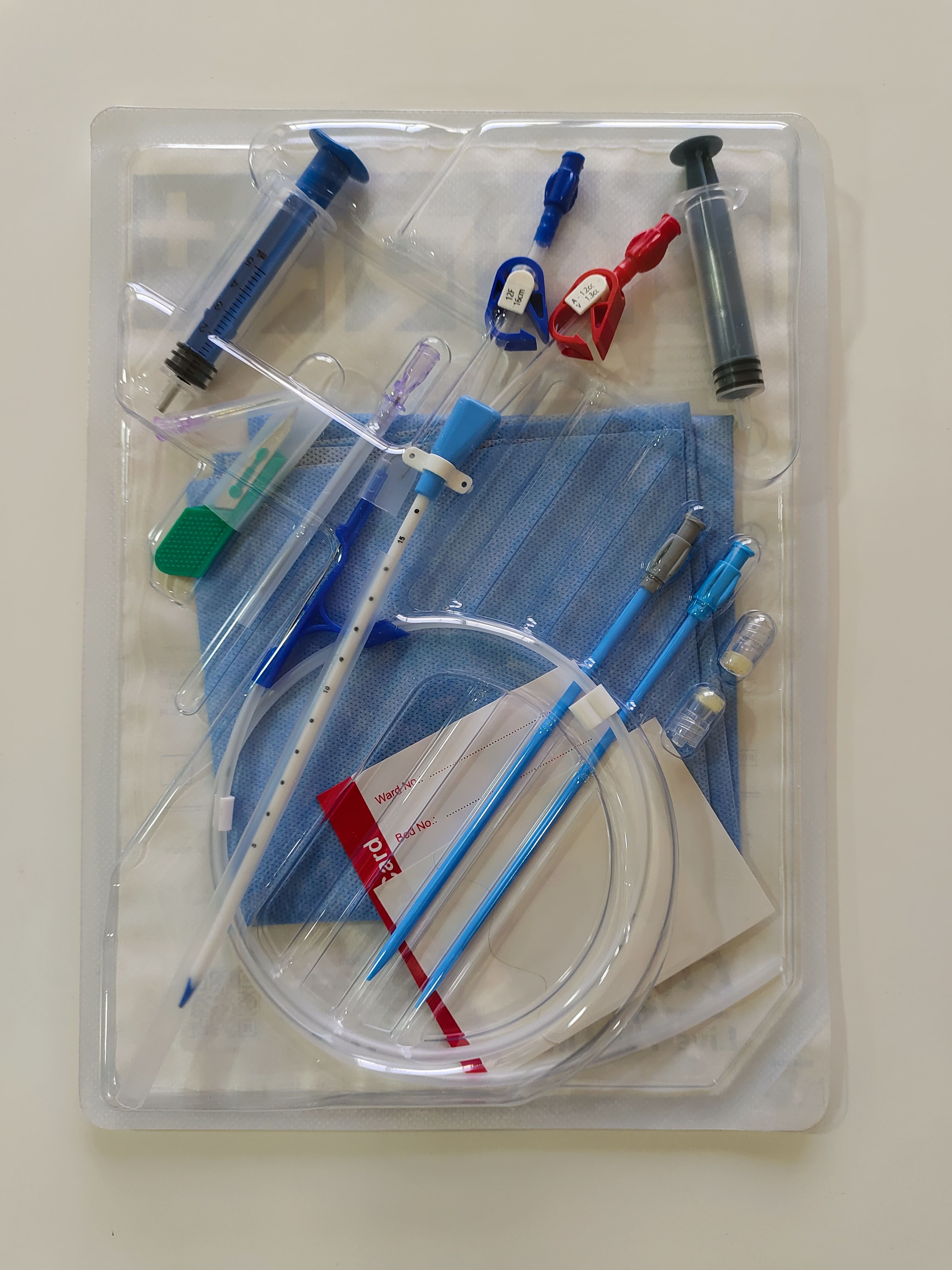 Dialysis Double Lumen Catheter - Color: White