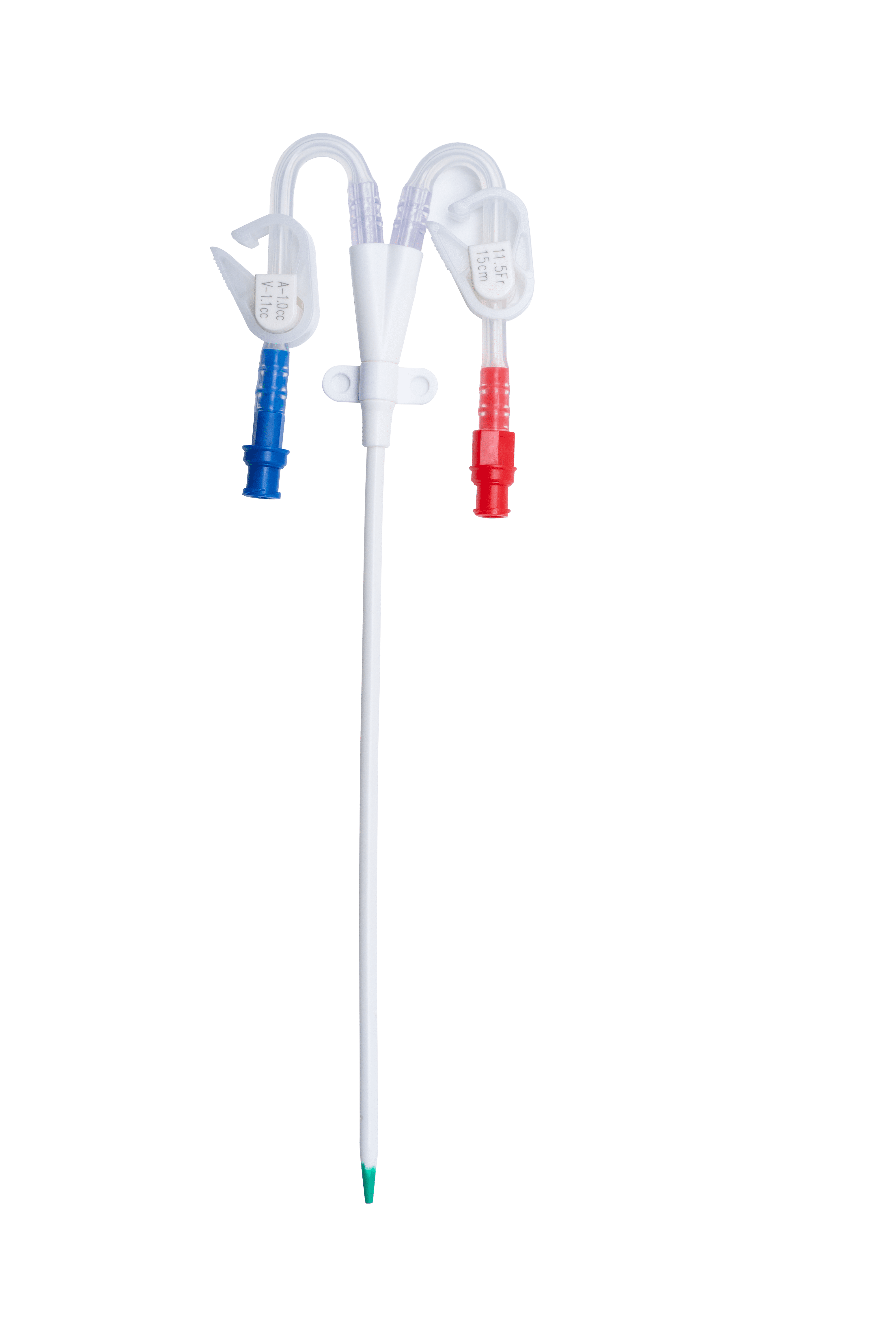 White Disposable Curved Hemodialysis Catheter 12fr 16cm Fast Emergency Access