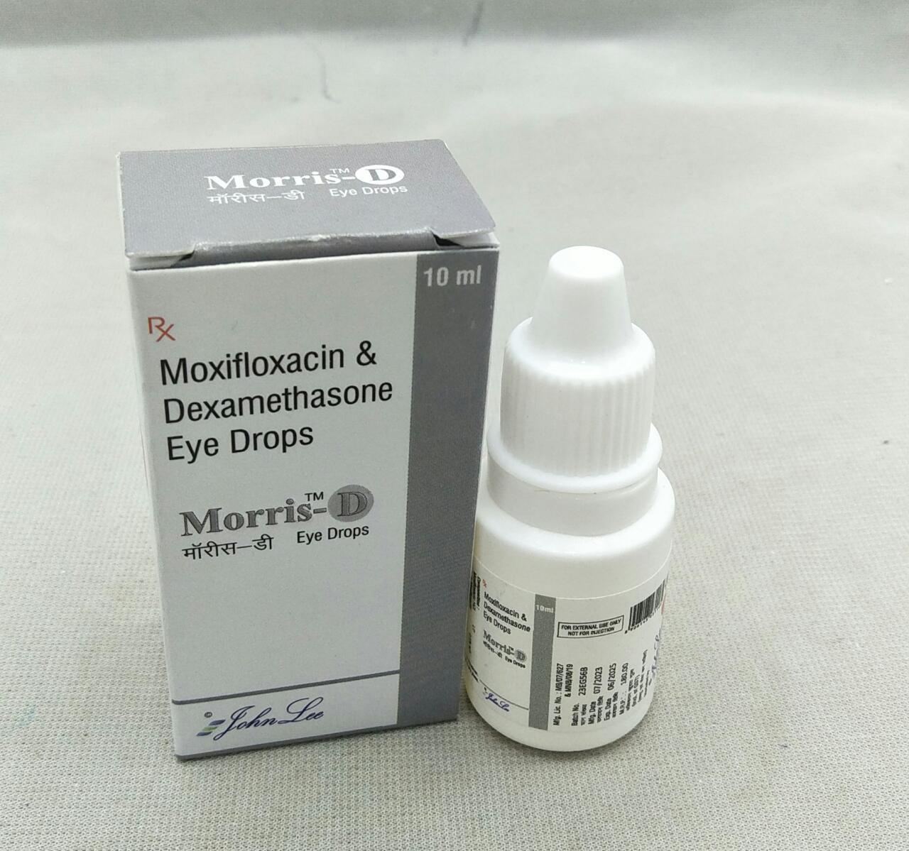 Moxifloxacin Eye Drop - 0.5% W/v Moxifloxacin Hcl, 0.1% W/v Dexamethasone Sodium Phosphate, 0.02% V/v Benzalkonium Chloride | Enhanced Eye Relief Formula