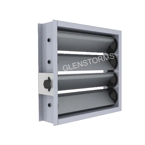 Silver Airfoil Blades Volume Control Damper