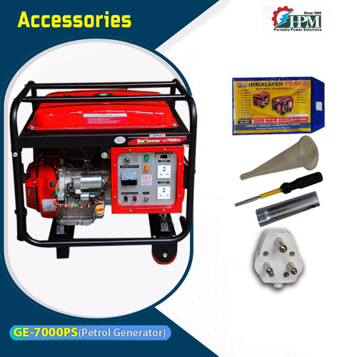 Petrol Generator 5.5 Kva Model Ge-7000ps Recoil And Self Start