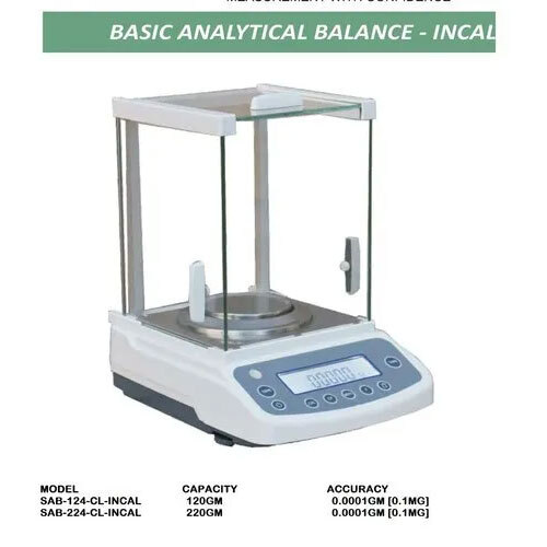 डिजिटल एनालिटिकल बैलेंस - SIM-224CL- 220 ग्रा x 0.1मिग्रा स्केल - आंतरिक कैलीब्रेशन