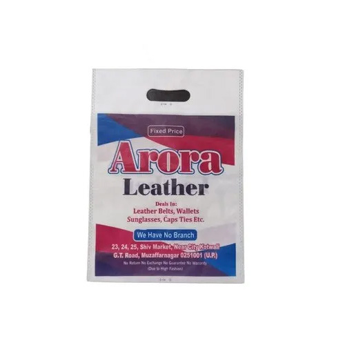 Reusable D Cut Non Woven Bag - Non Woven Material, Customized Size, Embossed Surface, Hot-Transfer Printing, Easy to Carry Handle