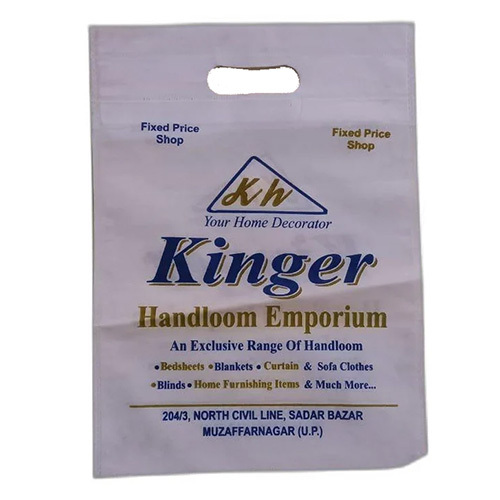 D Cut Non Woven Shopping Bags - Customized Size, Embossed Surface Handling | Durable Hot-Transfer Printing, Convenient Handle for Retail and Promotional Use