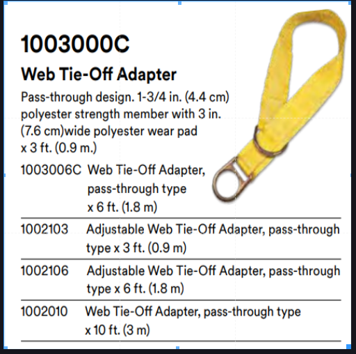 Yellow 3m Dbi Sala Anchorage Connectors