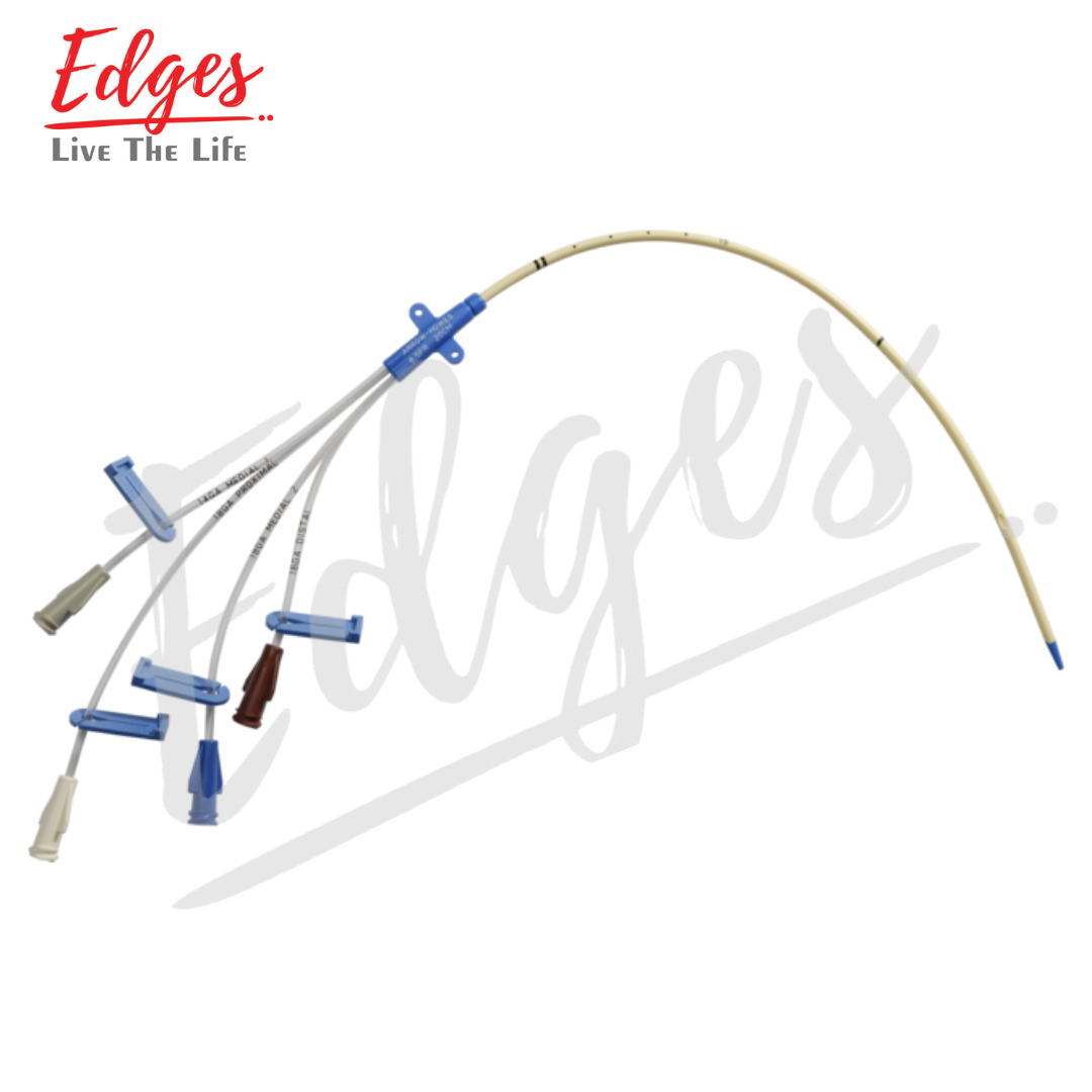 8.5fr 20cm Quad Lumen Cvc Kit Advanced Tip Design Splittable Introducer Radiopaque Markers Use: Hospital