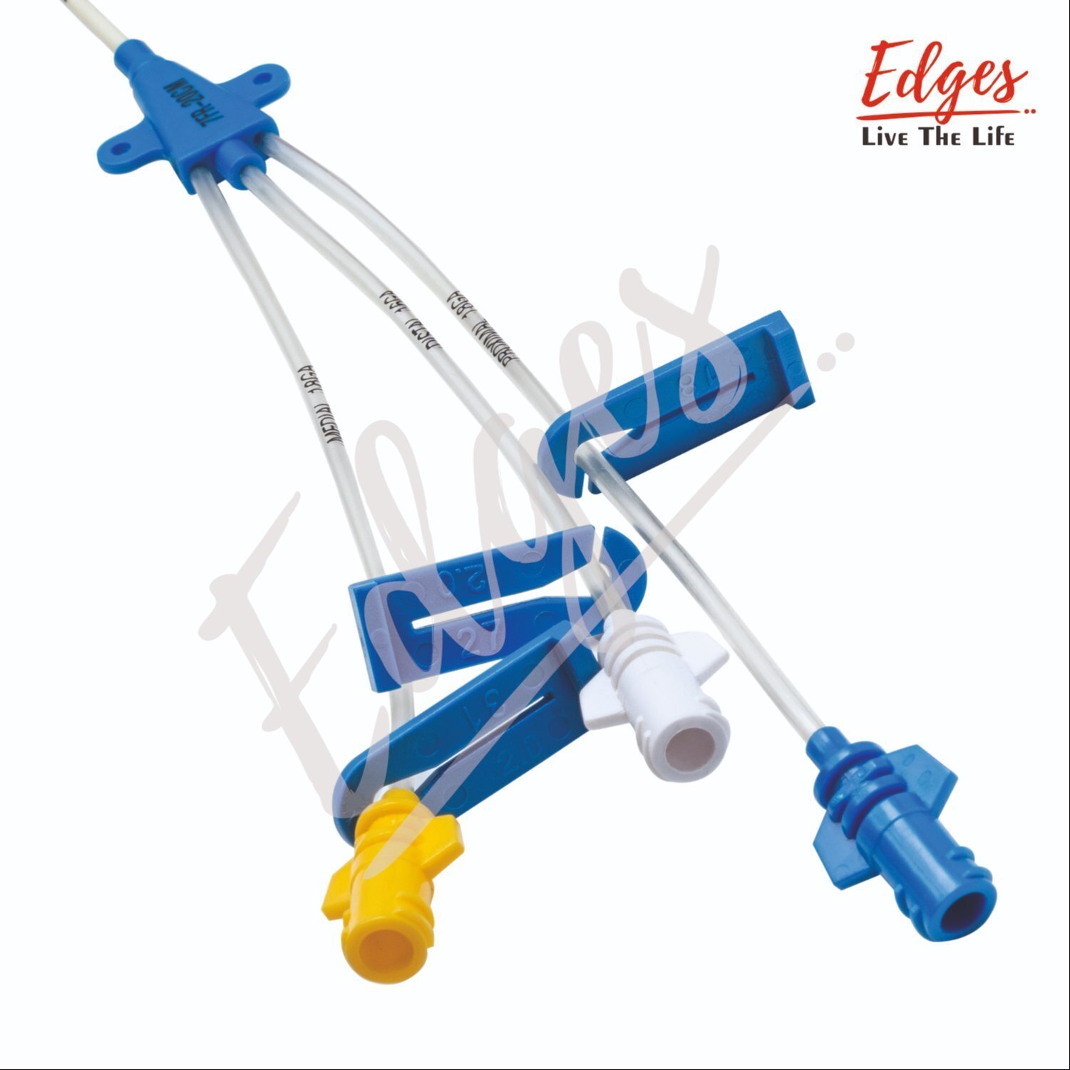White Hospital Efficiency 7fr 13cm Triple Lumen Cvc Catheter Kit Secure Access Easy Monitor