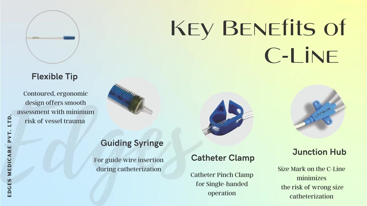 White Hospital Efficiency 5fr 5cm Double Lumen Cvc Catheter Kit Secure Access Easy Monitor