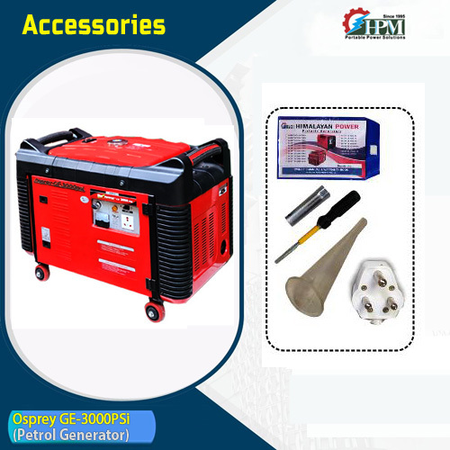 Petrol Generator 3 Kva Model Osprey Ge-3000psi Recoil And Self Start