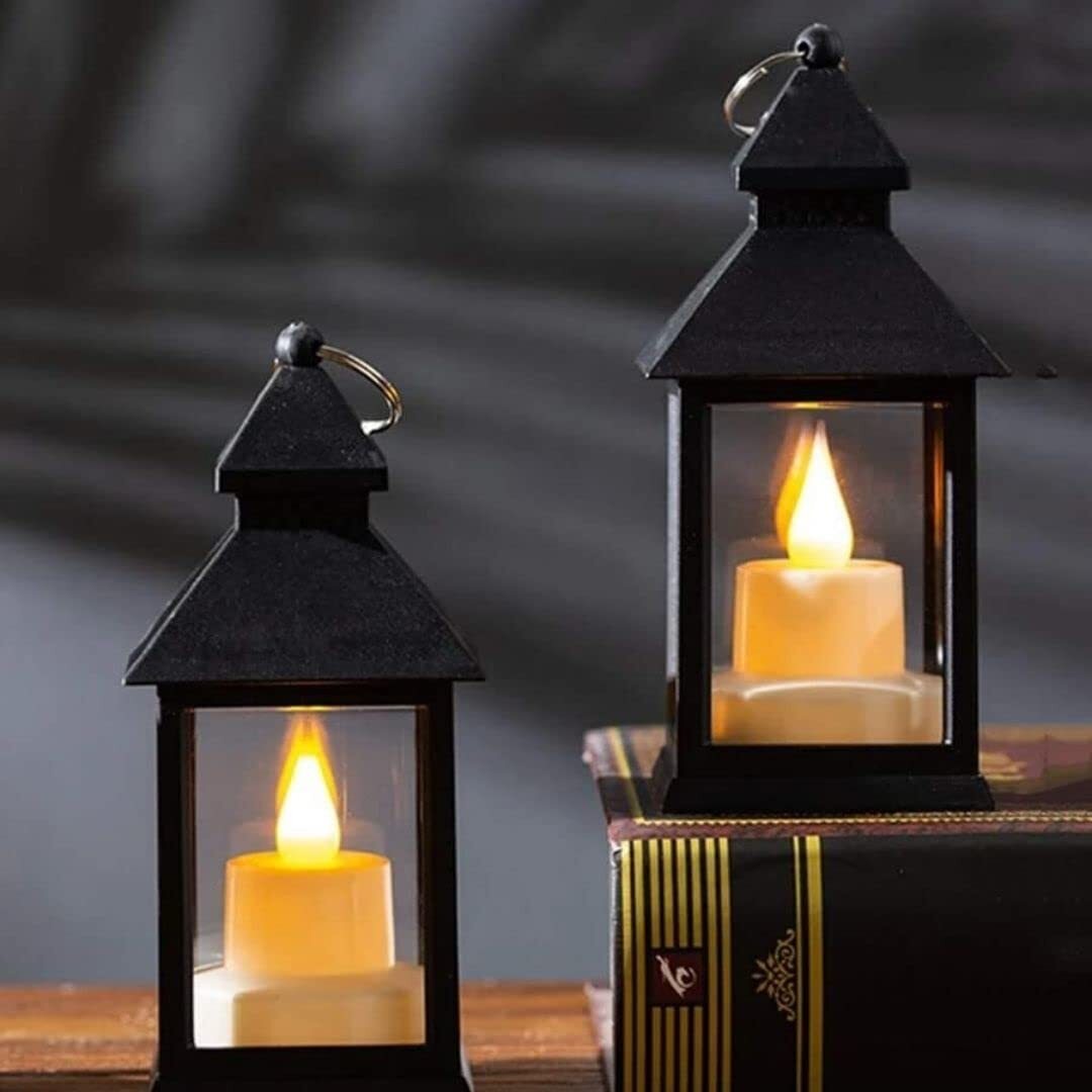 Candles Lantern - Wind-proof Container Lights | Flame-less, Non-melting Wax, Perfect For Indoor & Outdoor Decor, Ideal For All Occasions