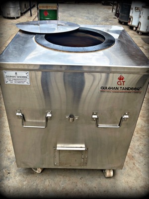 Stainless Steel Square Shaped Tandoor - Color: Silver