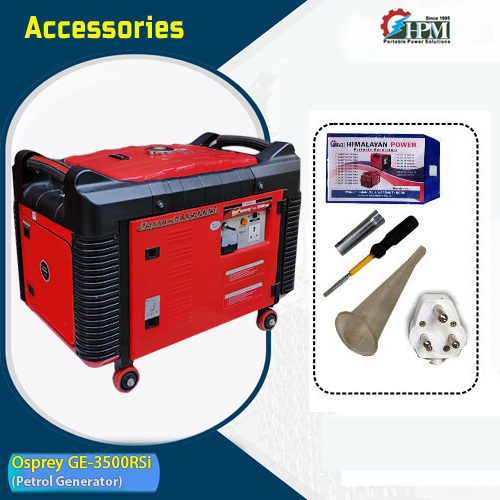 Petrol Generator - 3.5 Kva Output, 16hrs Runtime, Lightweight & Powerful | Recoil & Self Start, Pure Sine Wave, Overloading Capability